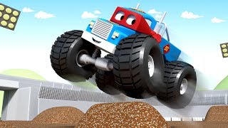 モンスタートラックのマーリー 🚚 スーパートラッl 子供向けトラックアニメ Super Truck Carl and the Monster Truck