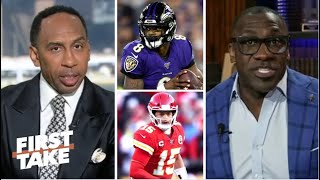 FIRST TAKE | Lamar is READY to dethrone Mahomes! - Stephen A. \u0026 Shannon breaks AFC Race after Wk 16