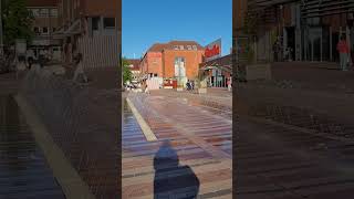 Buchholz. Brunnen im Zentrum der Stadt