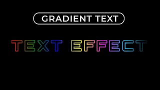 Pure CSS Gradient Text Stroke Effect | CSS Text Effect