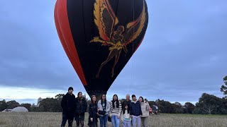 Our flight with BalloonMan flying over Melbourne, Australia