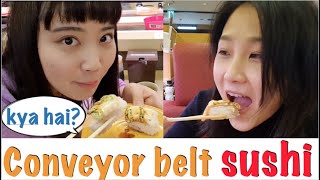 Conveyor belt sushi Kya hai? sasti hai? Veg menu hai? Accha hai?