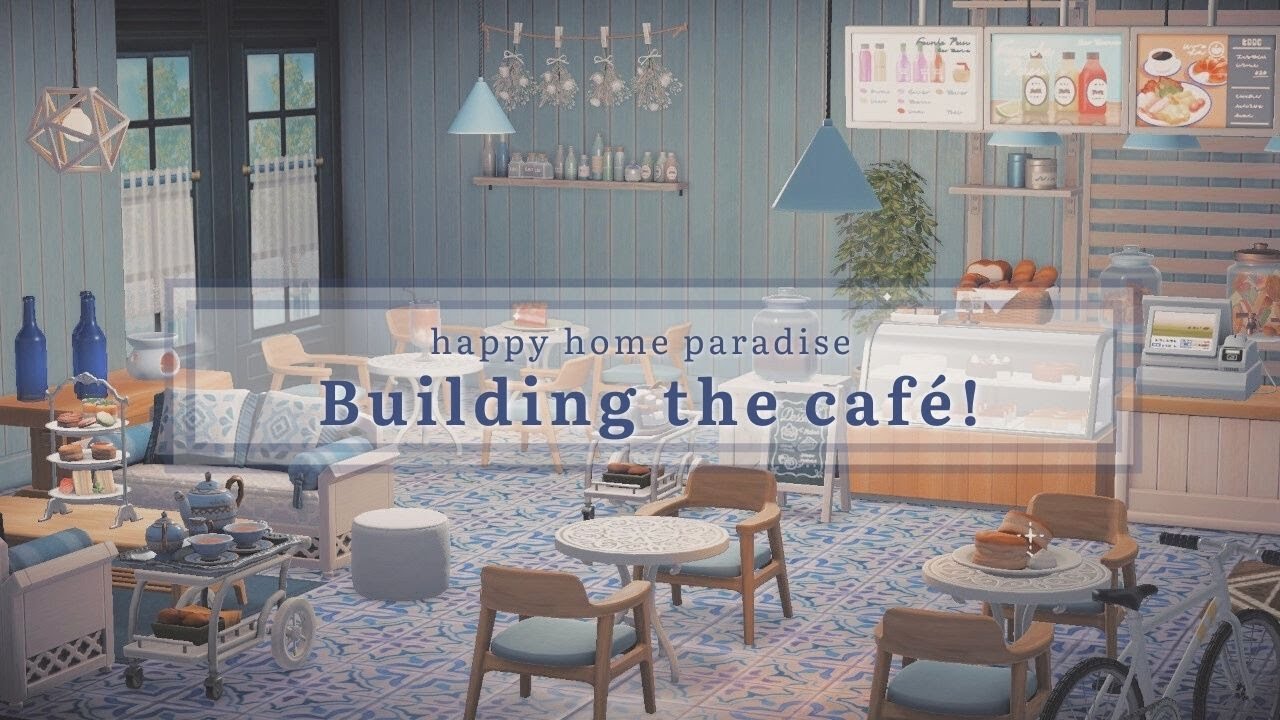 Building The Café On Happy Home Paradise! | ACNH Speed Build | Animal ...