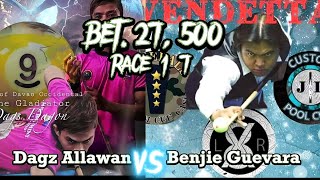 Dagz Allawan🆚Benjie Guevara 🎱10balls|parehas🎱march 30,2023🎱 bakbakan sa Digos🔥bet 27,500