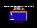 Elementor Overlapping Cards and Parallax Effect on Scroll - No Code - No Plugin | Tips & Tricks