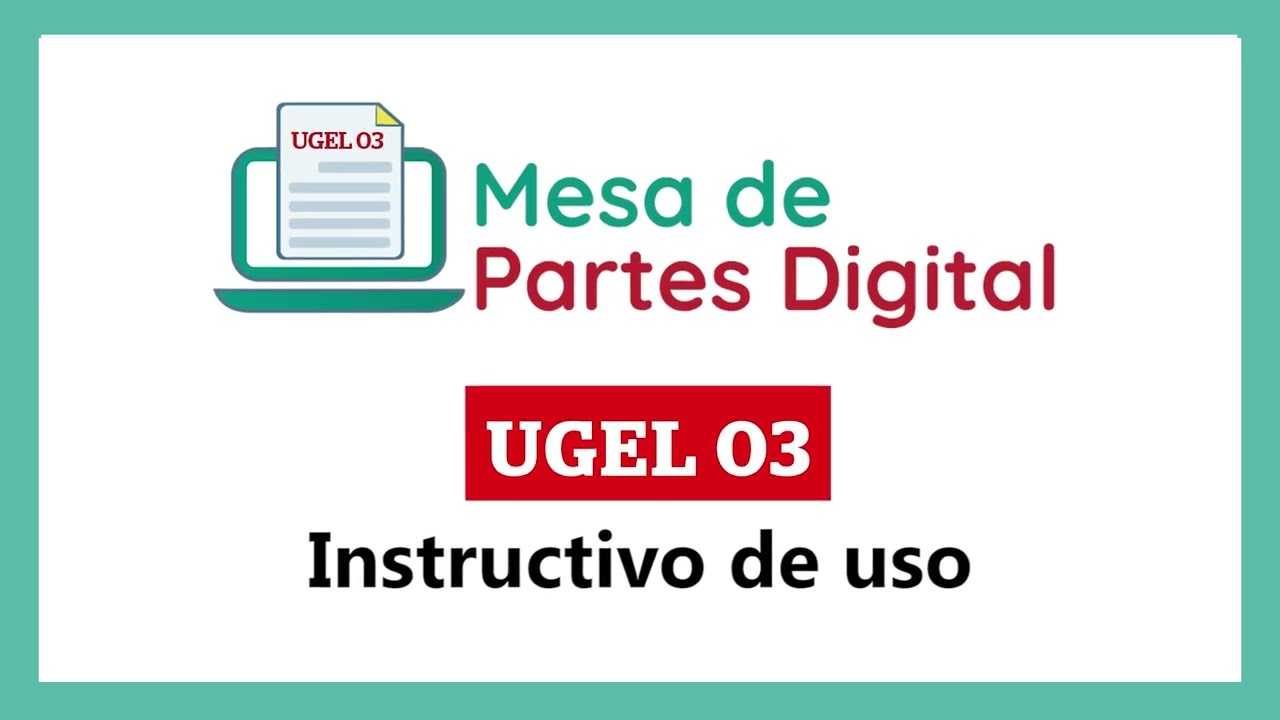 Instructivo De Nueva Mesa De Partes Digital Que Pronto Pondrá En ...