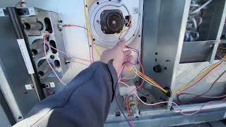 INDUCER FAN MOTOR REPLACEMENT AND DIAGNOSTIC ON GOODMAN PACKAGE ARIZONA HVAC TECHNICIAN