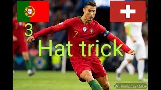 Ronaldo hat trick - 3 គ្រាប់ម្នាក់ឯង vs Switzerland (Semi Final UEFA Nation league)