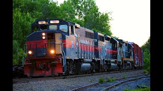 GOLDEN GUILFORD: 2 trains on a hot summer day in Central Maine!