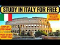 Italy Student Visa | Study for Free in Europe | Italy Scholarship | Italy | Europe | Dream Canada