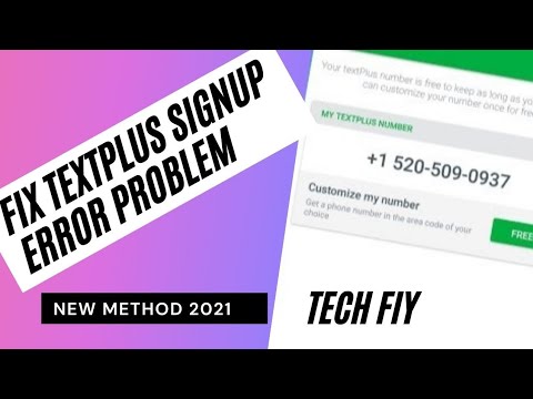 Fix Text plus sign up Error problem Fix Text plus sign up Error problem