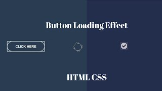 Custom Loading Effect through Button | Waiting Effect through Button | HTML CSS