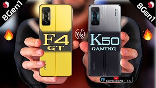 POCO F4 GT vs Redmi K50 Gaming Camera | Body | AnTuTu | Benchmark | Display | Full Comparison