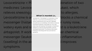 Montek Lc tablet..# uses.#