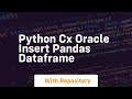 python cx oracle insert pandas dataframe