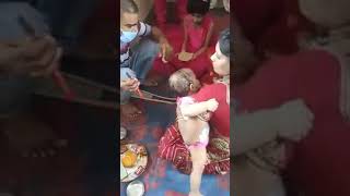 mundan videos #breastfeeding mundan #mom milk feeding # desi munda #mundan videos #