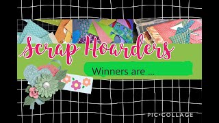 Scrap Hoarders July 2020 HOP Winners on my channel are: