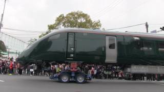 2017年3月5日　山口県下松市　日立笠戸工場　イギリス車両　陸送