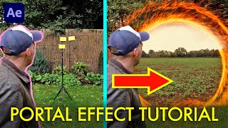 How to step through a MAGIC PORTAL in one take! | After Effects Tutorial