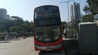 (改道前版本) 九巴KMB AVBWU613 UY6011 S-89D 89S 圓洲角🔄烏溪沙站(循環線) (縮時行車片段)