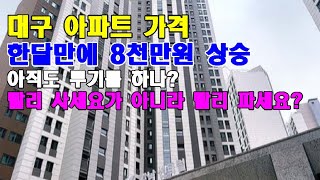 대구 아파트 가격 한달만에 8천만원 상승 아직도 투기를 하나? 빨리 사세요가 아니라 빨리 파세요? 이유는? 부동산 아파트 뉴스 부동산 아파트 동향  전망