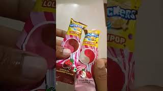 Luvit smackers lollipop lichee red apple flavour#asmr #shorts