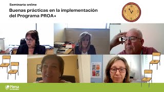 Seminario online Buenas prácticas en la implementación del Programa PROA+|  Plena inclusión