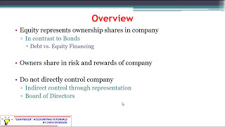 Accounting - Equity \u0026 Issuance of Stock - Severson