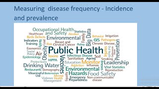 Measuring  disease frequency - Incidence and prevalence