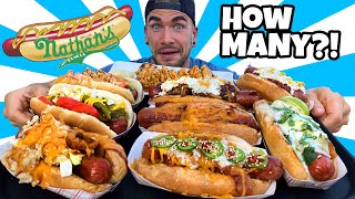 INSANE NATHAN'S HOTDOG CHALLENGE | IN ALABAMA | Hot Dogs + Sushi? Man Vs Food