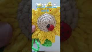 Crochet sunflower向日葵🌻 #shorts #shortvideo #crochetting #sunflower #crochet #向日葵 @QiaokelicTan