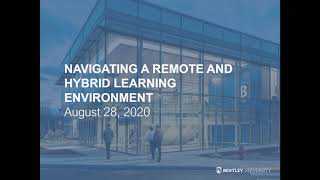 Virtual New Student Orientation | Navigating Hybrid & Remote Classrooms