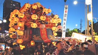 【筒井町天王祭2023 / 土曜日・夜間】４年ぶりに賑わう建中寺総門界隈