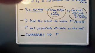 Misrepresentation (intentional)- Tort Law