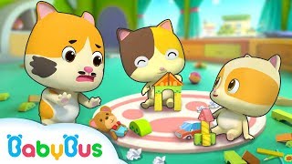 Clean Up Song | Kiki and Miumiu, Baby Kitten | Kids Safety Tips | Nursery Rhymes | BabyBus