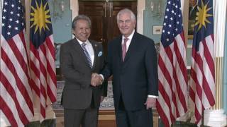 Secretary Tillerson Meets With Malaysian Foreign Minister  Aman