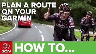 How To Plan A Route Using Your Garmin