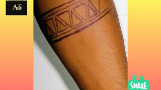 boys stylish tattoo design on hand||triangle ring tattoo||hand tattoo 🔥