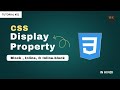 CSS Display Property | Block, Inline, & Inline-Block Explained 🔥| Frontend Dev Course Tutorial- #21