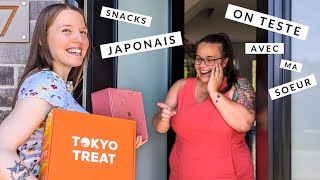 JE VAIS CHEZ MA SOEUR POUR TESTER DES SNACKS JAPONAIS - TOKYOTREAT ET SAKURACO - BOÎTES DE JUIN!