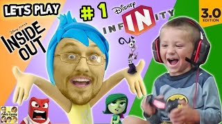 Lets Play DISNEY INFINITY 3.0 INSIDE OUT #1: Into the Mind's I (FGTEEV Duddy & Chase Gameplay)