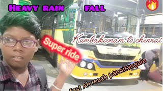 TNSTC Travel VLOG!!! TNSTC bus ivolo fast Ah 5.5 hours Kumbakonam to chennai