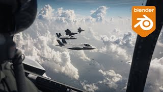 Animating F-35 jets in Blender