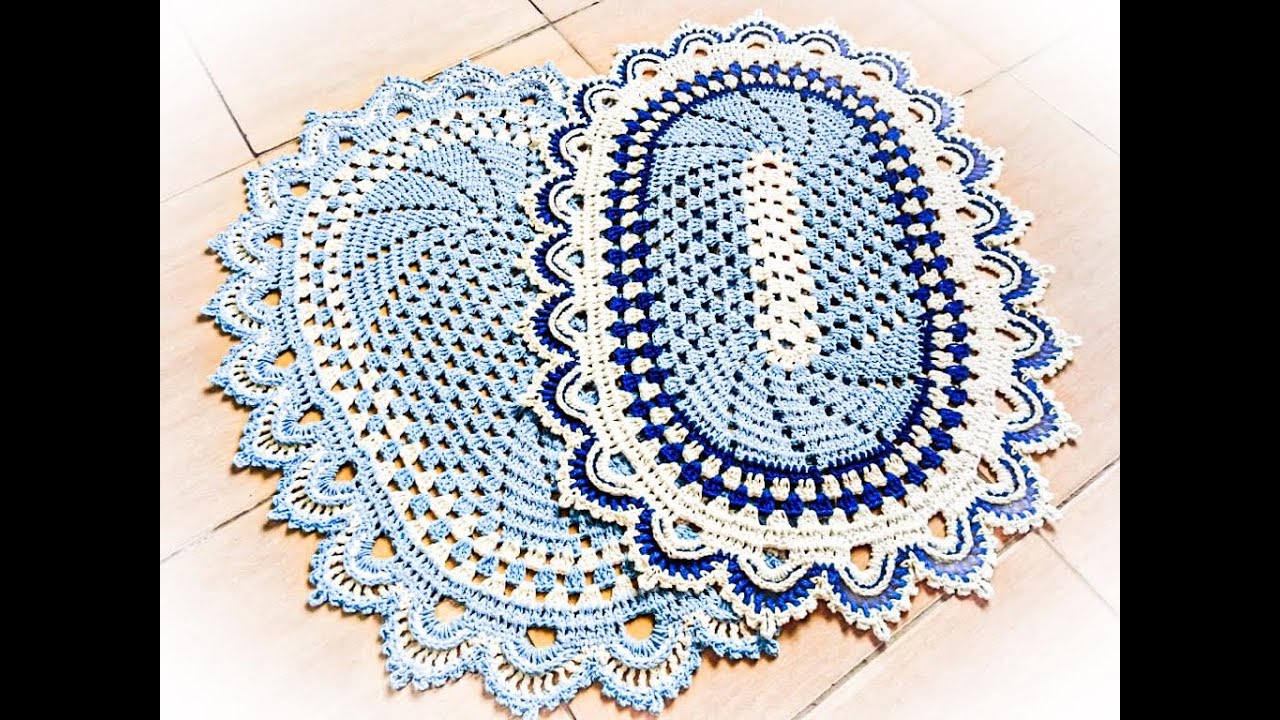 Tapete Com Bico Russo Em Crochê - Boomerang - Fácil E Prático - Crochet ...