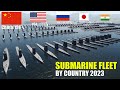 Submarine Fleet Strength by Country (2023) - Navy Power Comparison - Military Power Comparison 3D 4K