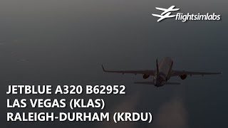 [P3Dv5.2] FSLabs JetBlue A320 - Las Vegas to Raleigh-Durham (KLAS-KRDU) | VATSIM