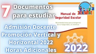 CEAA 7 Documentos estudiar 2021 USICAMM Base examen promoción Horizontal Vertical Admisión Docente