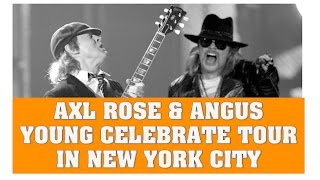 AC/DC News  Axl Rose & Angus Young Celebrate End of AC DC Tour At Steakhouse In New York