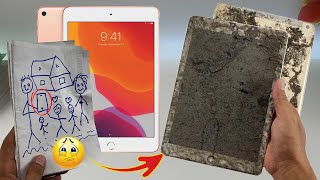 😱How i Restore iPad 5 Cracked Buried in the mud For Poor Family !