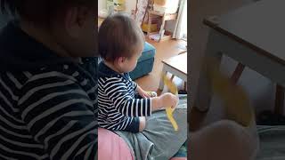 パパの言葉を真似っこする１歳児　#shorts #成長記録